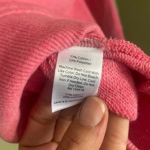 Vineyard Vines Pink and Gray Quilted Sweatshirt - Picture 8 of 8